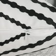 thumbnail image 3 of Dinheiro Adabana Fundas de almohada bohemias impermeables para exteriores, fundas de almohada geométricas para patio, jardín, juego de 2, 18 x 18 pulgadas, color negro, 3 of 7