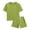 Green, variant on Hienoo Toddler Boys Clothes Outfits 2 Piece Tracksuit Solid Short Sleeve T Shirt Shorts Set