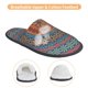 thumbnail image 3 of Fotbe Mandala Pantuflas Peludas para Mujer con Estampado, Zapatillas de Peluche, Zapatos de Invierno para Casa, Uso Interior y Exterior-Medium, 3 of 8