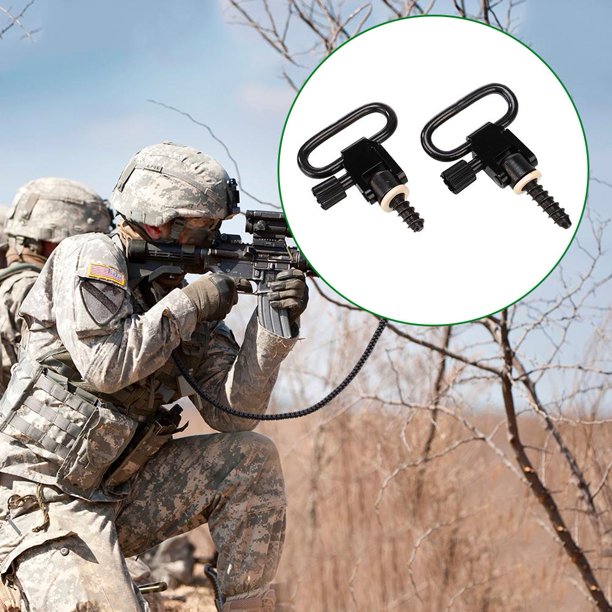 Caza 40pcs 1 pulgada QD Swivel Stud Strap Hebilla Kit Quick Desmontable Gun Sling Ring Ehuebsd Para Estrenar