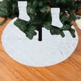 thumbnail image 5 of AuroraX 35 Inches Christmas Tree Skirts Weighted Snowflake Sequin Tree Skirts Home Festive Farmhouse with Socks Xmas Skirts Party Supplies, 5 of 6