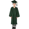 thumbnail image 2 of Gorra de toga para niños de preescolar para graduación de 2023 con colgante para niño y niña verde, 2 of 5