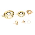 thumbnail image 3 of Juego de 5 embudos de acero inoxidable chapados en oro, embudo de cocina de boca ancha y varilla estrecha con asa lateral., 3 of 14