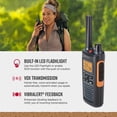 thumbnail image 4 of Walkie Talkies Cobra RX680, resistentes al agua, alcance de 38 millas (paquete de 2), 4 of 7