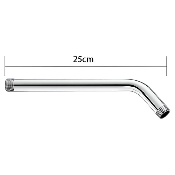 ACDANC Stainless steel Shower Head Extension Arm Straight Angled Extra Hose Pipe Shower