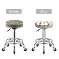 thumbnail image 3 of sunflower Dog heart Round Bar Stool Seat Covers, Elastic Round Chair Cover Stool Seat Slipcover Bar Stool Cushions Round Pad for 12-14 inch, 3 of 5