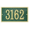 Personalized Whitehall Products Fast & Easy Rectangle House Numbers Plaque