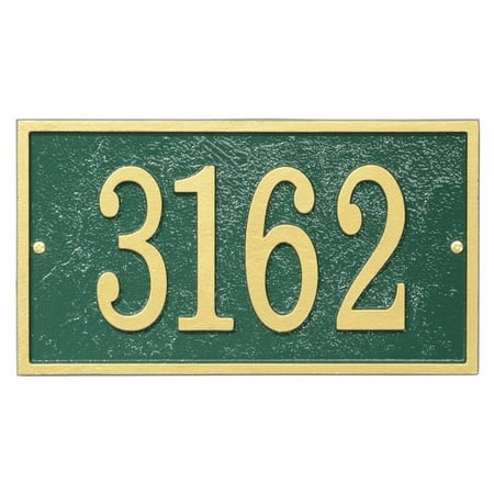 Personalized Whitehall Products Fast & Easy Rectangle House Numbers Plaque