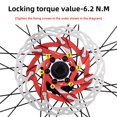 thumbnail image 3 of 160mm Bike Disc Brake for Rotor Aluminium Alloy Carbon Steel with 6 Bolts, 3 of 6