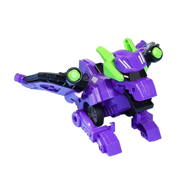 Purple Shape Shifting Dinosaur Vehicle Toy For Kids With Easy Operation And Durable Build