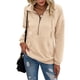 thumbnail image 1 of Sudadera PRETTYGARDEN casual de manga larga para mujer, color albaricoque, 1 of 6