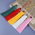 thumbnail image 3 of U8MO 12cm Polyester Silk Anti-wrinkle Tassel for Bag Clothing Ornament Jewelry Making-coffee, 3 of 9