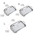 thumbnail image 4 of TINYSOME Nordic Stainless Steel Serving Tray with Handles Coffee Bar Food Holder Plate, 4 of 9