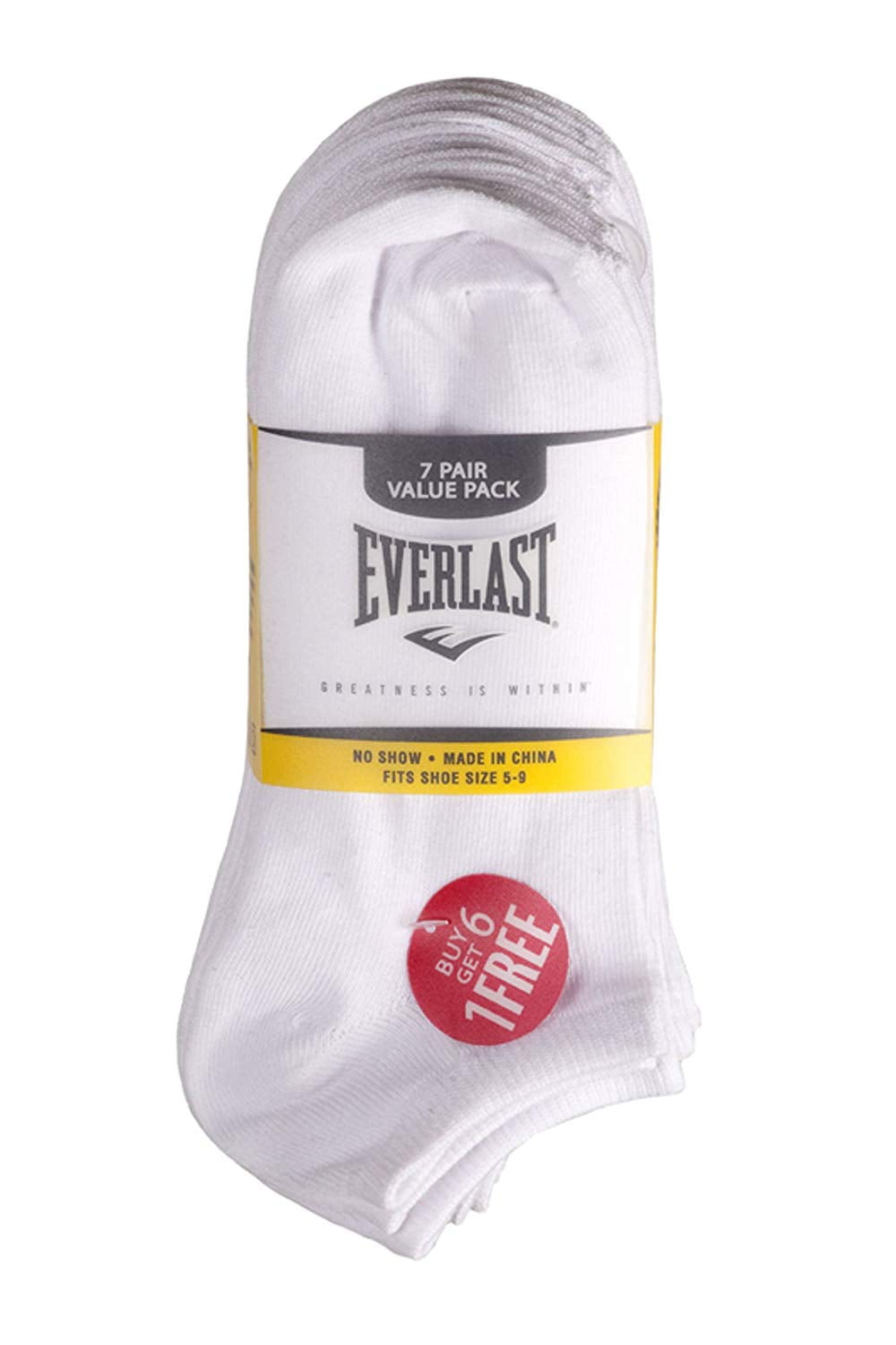Everlast Men's Everlast Value Pack Low Cut Ankle Socks (Pack of 7,14