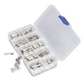 thumbnail image 1 of Fusible de vidrio, kit de fusibles de tubo de fusible de vidrio de 100 piezas Solución innovadora, 1 of 14