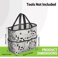 thumbnail image 3 of Garden Tool Bag,Bulldog Dog Garden Tool Organizer,Garden Gifts,Waterproof Multi-Pocket Garden Tool Storage 11.8x5.5x11.4 Inch(Tools NOT Included), 3 of 6