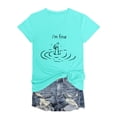 thumbnail image 2 of Women V Neck T Shirt Cute Simple Print Short Sleeve Tees Loose Fit Cowgirls Casual Tops Trendy 2025, 2 of 3