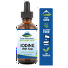 Liquid Iodine Thyroid Supplement with Organic Kelp Kosher Vegan Potassium Iodide Solution Alcohol Free Hypothyroid Support (2 fl oz)