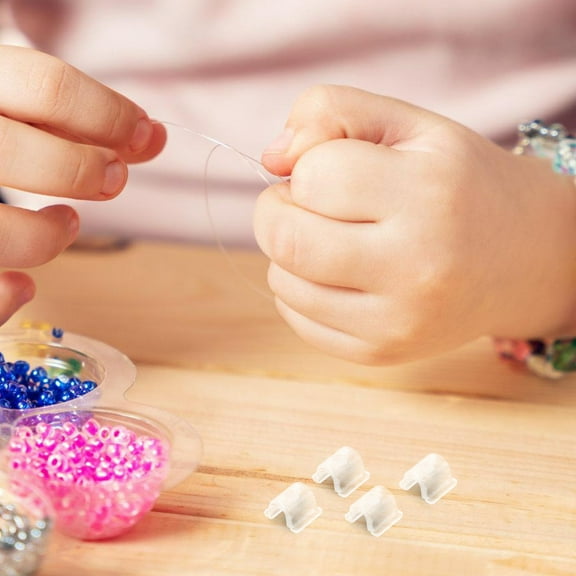 Hemoton 100pcs DIY Hair Rope Buckles U-Shaped Hair Tie Fixing Buckle For Women Hair Rope DIY Materials Hair Rope Making Accessories