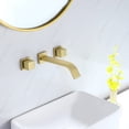 thumbnail image 2 of Three Hole Bathroom Sink Faucet, Two Knob Handle Solid Brass Basin Faucet, 2 of 8