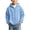 Light Blue, variant on Busydd Boys Fall Jacket 3-14 Years Trendy Solid Color Waffle Texture Zip Up Jacket Comfy Casual Long Sleeve Hooded Outerwear