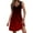 Red, variant on Sleeveless Tank Dress for Women Summer V-Neck Comfort Mini Dresses Gradient Sun Dress with Pockets
