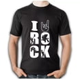 thumbnail image 1 of Camisa De Hombre Moderno Estilo Yo Amo El Rock, 1 of 2