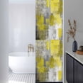 thumbnail image 3 of Sun Blocking Glass Window Film, Yellow Grey Window Privacy Film Frosted, Abstract Art Oil Painting Modern Geometric Reusable Windows Privacy Sticker for Home Decor, Nursery, 23.6 x 78.7 Inches, 3 of 9