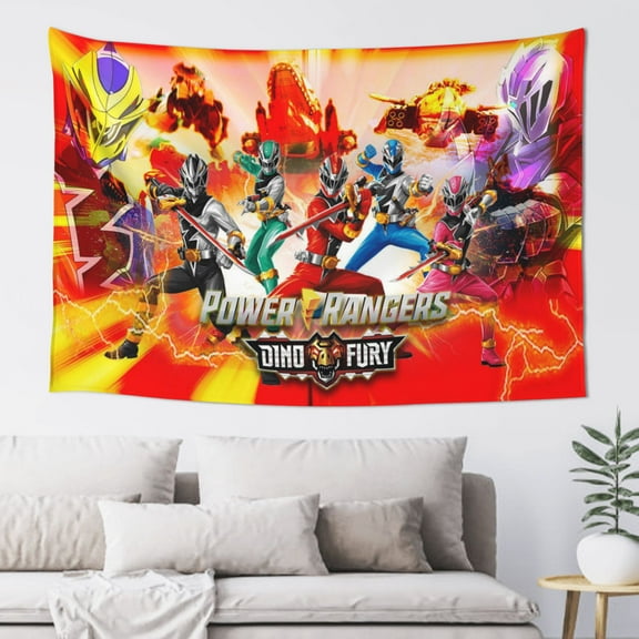 Power Rangers Tapestry Banner 60 X 40 inch Decor Art Tablecloth Wall Hanging Mural for Bedroom Dorm