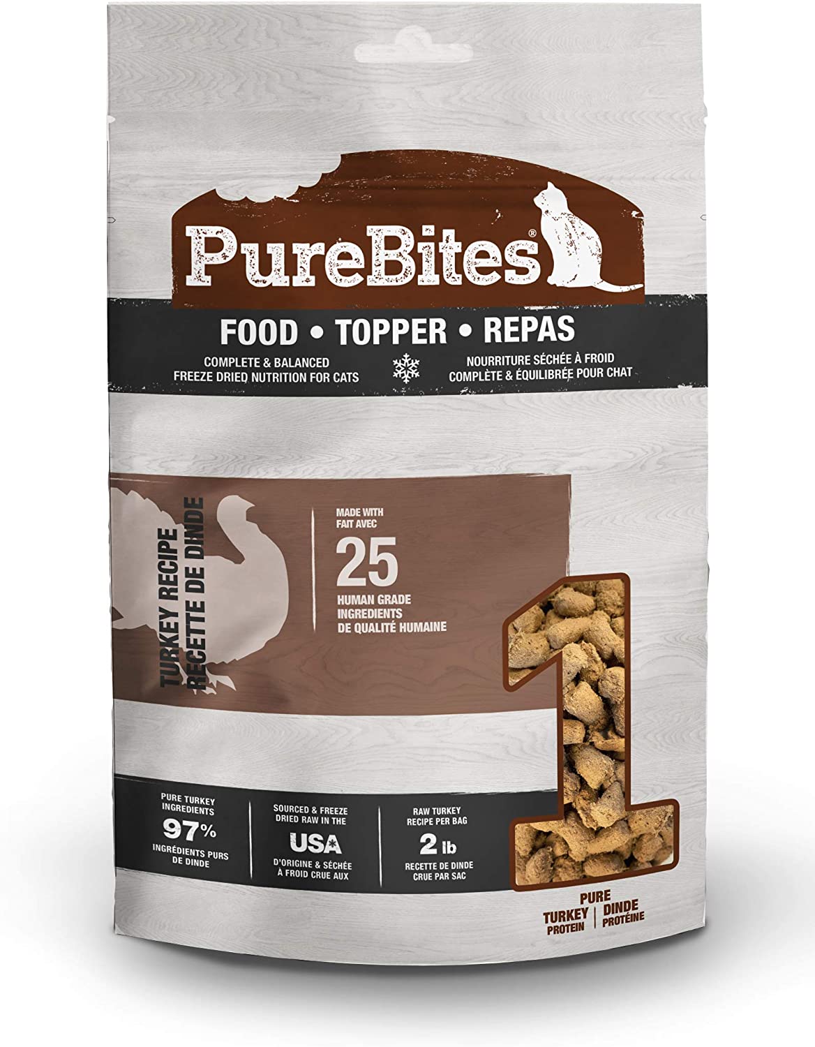 Pure Treats 789184 9.2 oz Turkey Recipe Cat Food Topper
