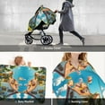 thumbnail image 6 of Car Seat Cover Baby - Cozy Cartoon Backyard Breathable Infant Car Seat Cover for Baby Carseat, Lightweight Comfort Baby Essentials Must Haves Newborn Stuff for Girl Boy, 6 of 7