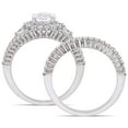 thumbnail image 2 of Everly Women's Created Sapphire and Diamond 10k White Gold Bridal Set, 2 of 7