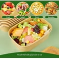 thumbnail image 5 of 50pcs Kraft Paper Disposable Lunch Boxes with Lid, Take-out Fast Food Packaging for Home and Catering, 5 of 6