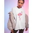 thumbnail image 2 of Flamingo Made Of Flowers T-Shirt Women -SPIdeals Designs, Female XX-Large, 2 of 4