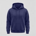 thumbnail image 6 of Lightweight Hoodie Men Fall Winter Fleece Drawstring Oversized Sweatshirts, XL, 6 of 8