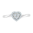 thumbnail image 7 of 1/10 Carat Diamond Heart Shaped Ring in 14K White Gold (Ring Size 9.25) (I1-I2 Clarity), 7 of 7