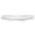 thumbnail image 2 of 10k White Gold 3mm Lightweight Half Round Wedding Band Size 6, 2 of 4