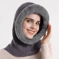 thumbnail image 4 of iHPH7 Scarves for Women Hat with Scarf Attached Hooded Scarf for Women Hat and Scarf Set for Women Christmas Gifts Neck Warmer One Piece Cold Scarf Hats A One Size, 4 of 6