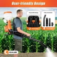 thumbnail image 4 of Miumaeov 2.13kw Gas Powered Backpack Fogger Leaf Blower Sprayer Machine - 3.7Gal Sprayer for Efficient Garden Spraying and Outdoor Protection, 4 of 12