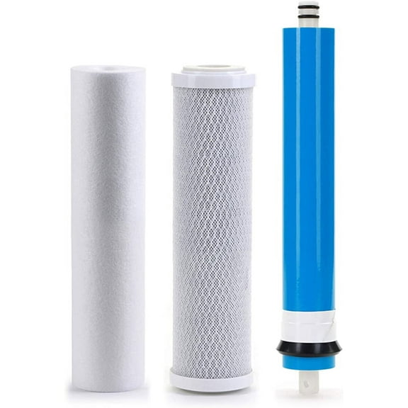 CFS Compatible with Hydro Logic Stealth RO150 Complete Replacement Filter Kit Includes - Membrane, Carbon & Sediment Filter