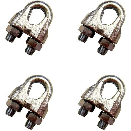 

7/8 Zinc Plated Malleable Wire Rope Clip - 4 Pack
