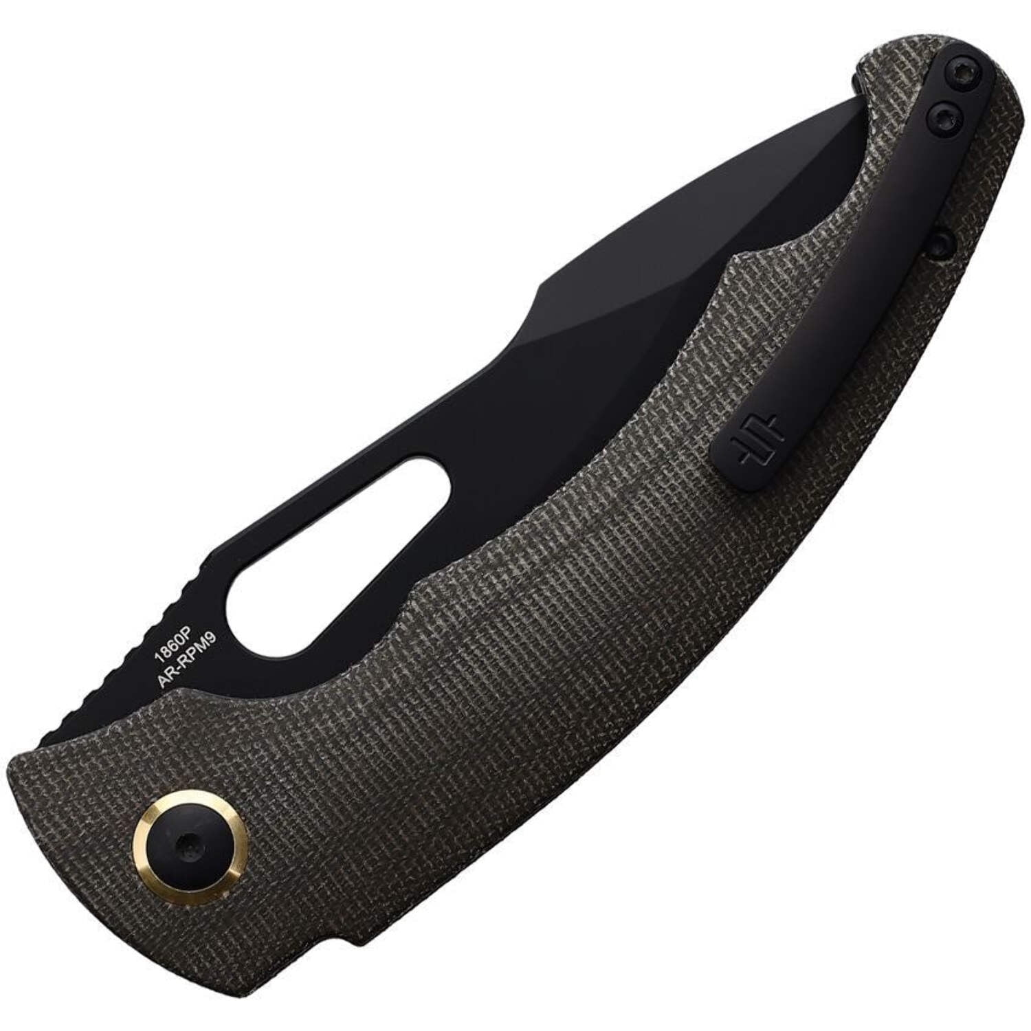 Artisan Cutlery Xcellerator AR-RPM9 Micarta 3.75 in Folding Knife, 1860PBODG