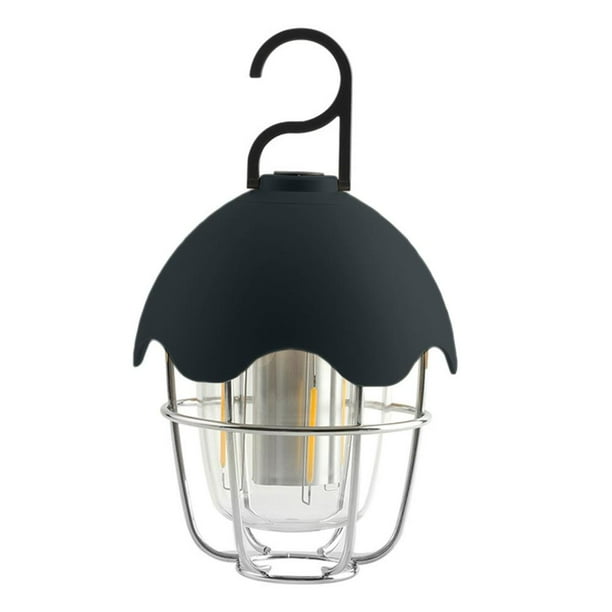 Linterna LED para acampar, luz ambiental portátil para senderismo, pesca, barbacoa, negro Sywqhk Para Estrenar