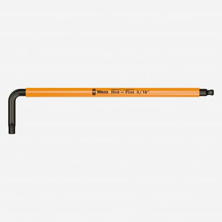 UPC: 4013288182548 | Wera 022634 3/16  x 154mm Hex + Ball End Hex L-key (Bright Orange)
