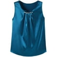 thumbnail image 3 of Silk Satin Tank Tops for Women Scoop Neck Sleeveless Camisole Tops 2025 Summer Basic Blouses, 3 of 7