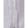 thumbnail image 1 of Choomomo Leggings Serrés de Performance de Danse Moderne de Rue Hip Hop Rave Extensible Brillant pour Femmes Blanc TG, 1 of 6