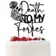 thumbnail image 1 of Cake Topper GREABRRY «Muerte a mis cuarentas» negro con brillo, 1 of 7