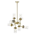 thumbnail image 2 of 617-8FB-Z-Lite-Calliope - 8 Light Pendant in Industrial Style - 32 Inches Wide by 25 Inches High-Foundry Brass Finish, 2 of 3