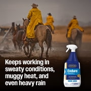Farnam Endure Sweat-Resistant Fly Spray for Horses, Kills & Repels Horse Flies & Mosquitoes, 32 fl oz Spray Bottle