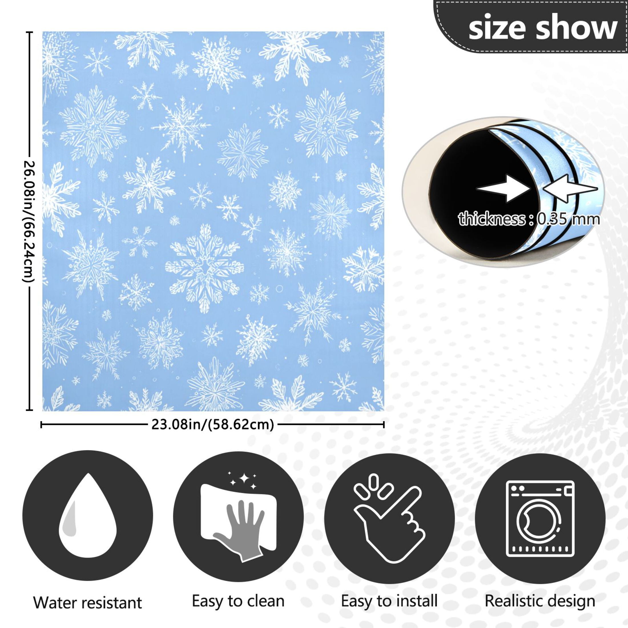 Dishwasher Sticker Magnetic Dishwasher Sticker Magnetic Decorative Sticker Refrigerator Sticker Dishwasher Decorative Stickers White Snowflakes